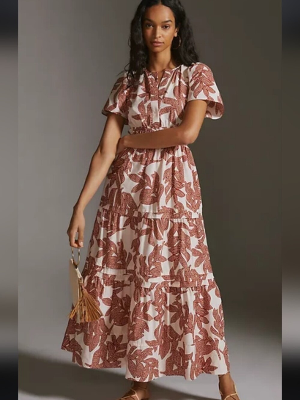 Anthropologie SOMERSET Maxi Dress Sz XL